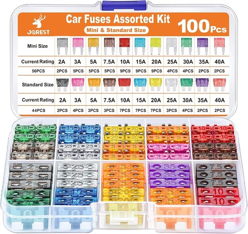100 fusibili auto moto - fusibili,